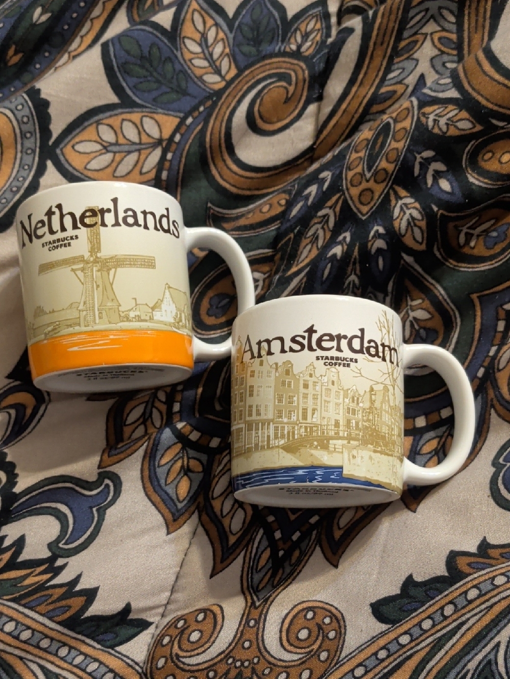 Starbucks White Amsterdam & Netherlands City Mugs
